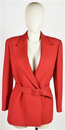 Gianni Versace Couture RED BLAZER DESCRIPTION: Women's red blazer with belt....