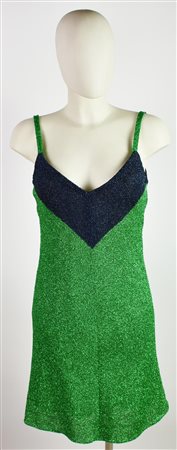 Jeanne Lanvin DRESS DESCRIPTION: 'Jeanne Lanvin Paris' dress. In emerald...