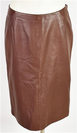 Loro Piana LEATHER SKIRT DESCRIPTION: Pencil skirt in lambskin leather with...