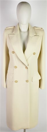 Gucci WOOL COAT DESCRIPTION: Ivory double-breasted wool coat. Features three...