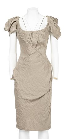 Vivienne Westwood ICONIC RED LABEL CREASED DRESS DESCRIPTION: Iconic Red...
