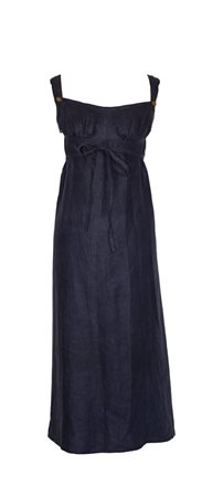 Vivienne Westwood GIUSEPPINA DRESS DESCRIPTION: Long unlined dress in blue...