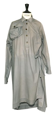 Vivienne Westwood SQUIGGLE DRESS DESCRIPTION: Asymmetrical shirt dress with...