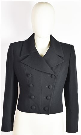 Anna Molinari SHORT JACKET DESCRIPTION: Short double-breasted black wool...