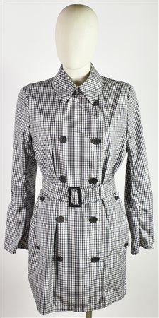 Aquascutum RAINCOAT DESCRIPTION: Women's double-breasted gingham patterned...