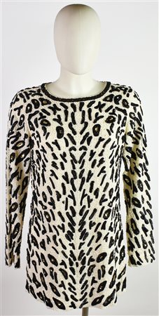 Marciano SHORT DRESS DESCRIPTION: Short dress with long sleeves and animal...