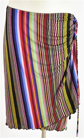 Etro SKIRT DESCRIPTION: Printed stretch fabric skirt with braided detail on...