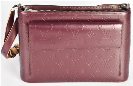 Louis Vuitton BURGUNDY MONOGRAM MAT ALSTON BAG DESCRIPTION: Shoulder bag...