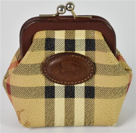 Burberry HYMARKET CHECK PURSE DESCRIPTION: Coin purse in the iconic Hymarket...