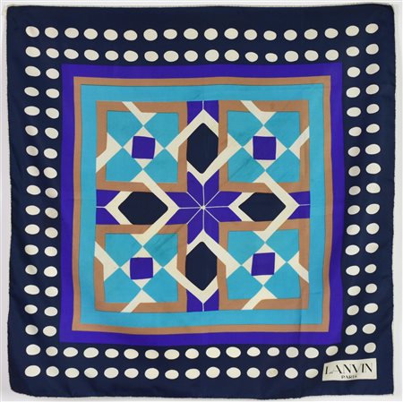 Lanvin FOULARD DESCRIPTION: Silk scarf with original box. Dimensions: 77x77...