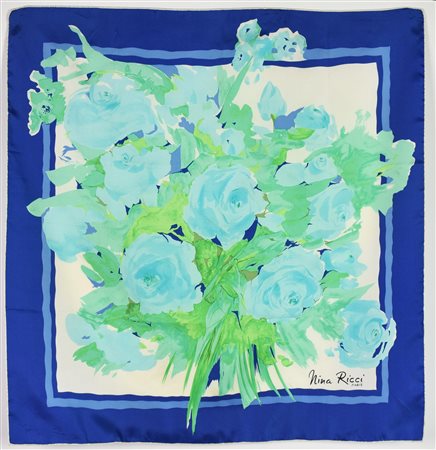 Nina Ricci FOULARD DESCRIPTION: Silk scarf. Dimensions: 80x80 cm. Shows...