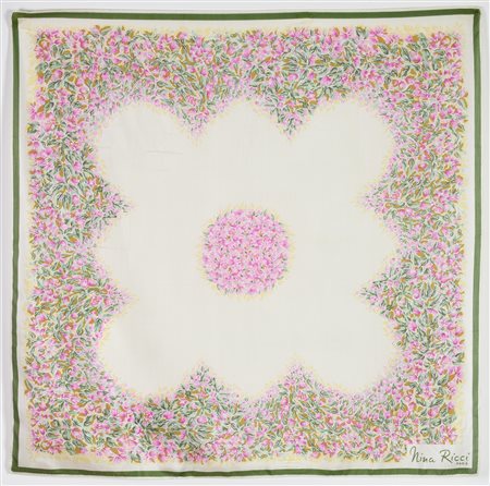 Nina Ricci FOULARD DESCRIPTION: Silk scarf. Dimensions: 78x78 cm. Made in...