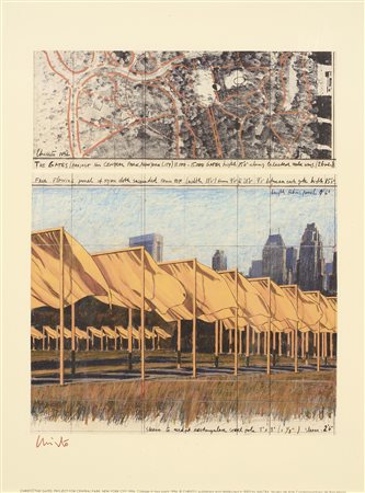 Christo (Gabrovo, 1935 - New York, 2020) The Gates, Project for Central Park,...