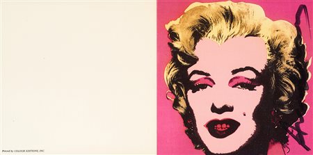 Andy Warhol (Pittsburgh, 1928 - New York, 1987) Marilyn Monroe Serigrafia a...