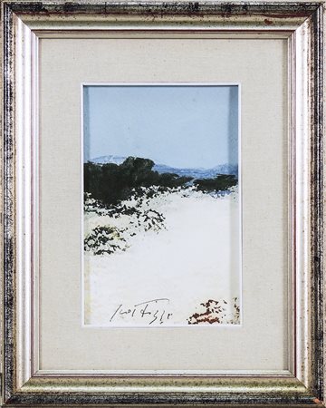 SERGIO SCATIZZI (1918-2009) Paesaggio Anni Ottanta - Landscape 80s olio su...