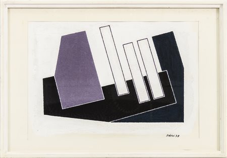 GUALTIERO NATIVI (1921-1999) Composizione geometrica - Geometric Composition...