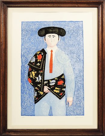 ANTONIO BUENO (1918-1984) Torero - Matador litografia - lithograph, prova...