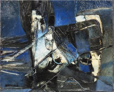 GIUSEPPE DE GREGORIO (1920-2007) Composizione - Composition olio su tela -...