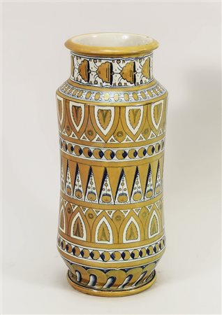 VASO IN TERRACOTTA SMALTATA - ENAMELLED TERRACOTTA VASE Manifattura...