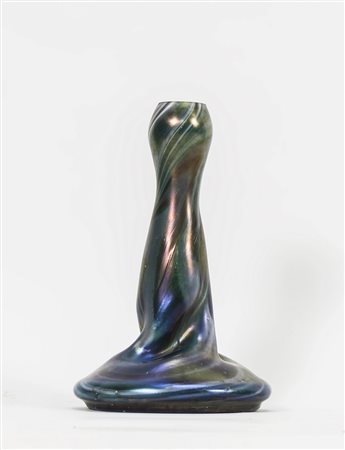 PICCOLO VASO IN VETRO IRIDESCENTE - SMALL IRIDESCENT GLASS VASE periodo...