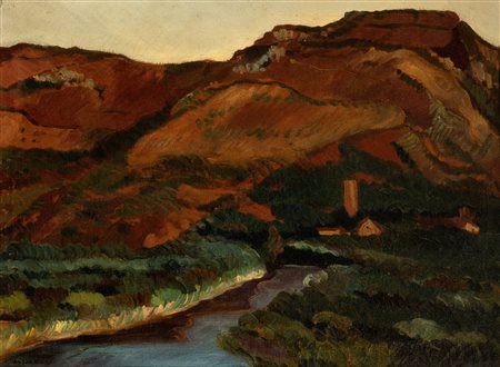MELKIORRE MELIS (Bosa 1889-Roma 1982) <br>Valle del Temo