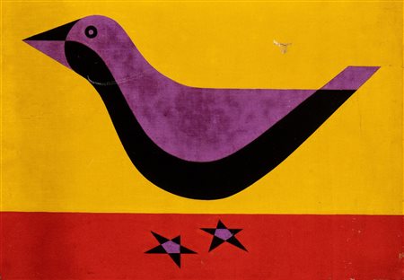 YVES LALOY (Rennes 1920-1999) <br>Oiseau violet