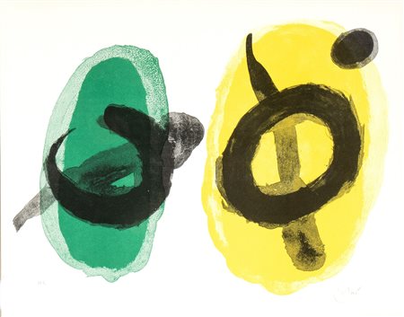 JOAN MIRÒ (Barcellona 1893-Palma de Mallorca 1983) <br>Jaune et Vert