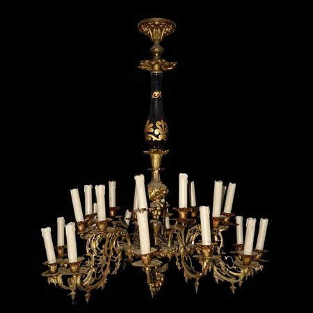 Lampadario a 24 candele, 19° secolo