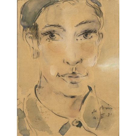 Filippo De Pisis Ferrara 1896 - Milano 1956 27,5x20,5 cm.
