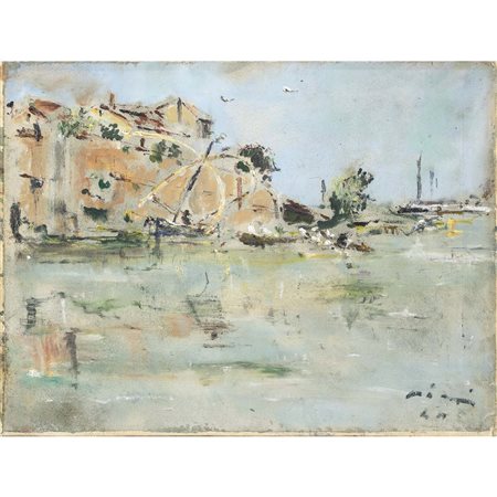 Filippo De Pisis Ferrara 1896 - Milano 1956 45x59 cm.