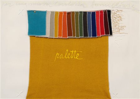 CONCETTO POZZATI
Palette (Per una nuova tavolozza famigliare), 1973