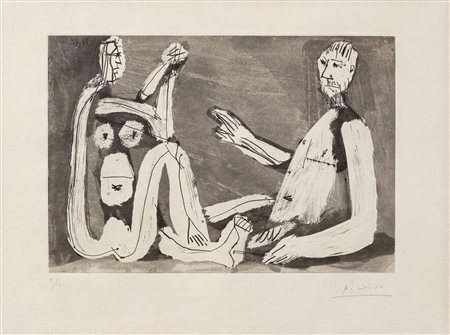 PABLO PICASSO
Homme et femme , 1965