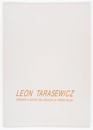 LEON TARASEWICZ
Leon Tarasewicz, 1989