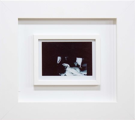 Mario Schifano, Senza titolo, 1990-97, tecnica mista su fotografia, 10x15 cm,...