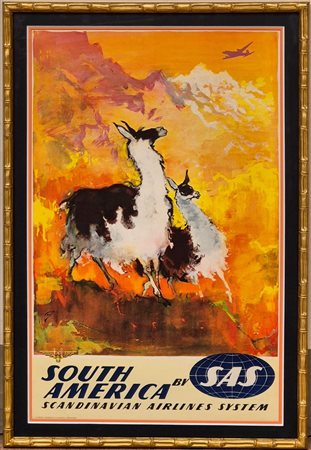 Otto Nielsen (1916-2000), South America by SAS Scandinavian Airlines System.