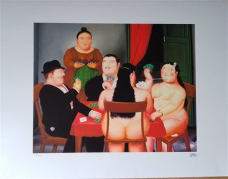 FERNANDO BOTERO (1932-2023) Litografia a Stampa Offset ( E' un Processo di...