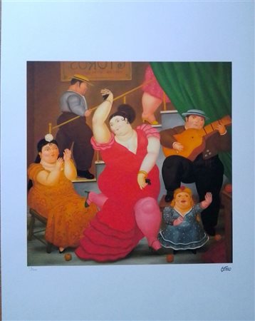 FERNANDO BOTERO (1932-2023) Litografia a Stampa Offset ( E' un Processo di...