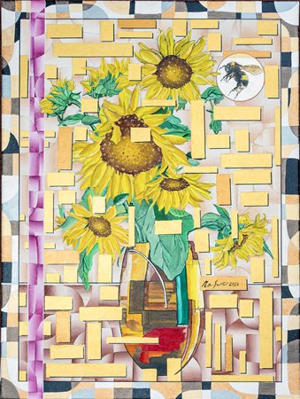 Claudio Del Frate, 'Vaso con girasoli', 2024