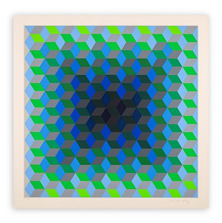 VICTOR VASARELY (1906-1997) - Hommage a L'hexagone, 1969