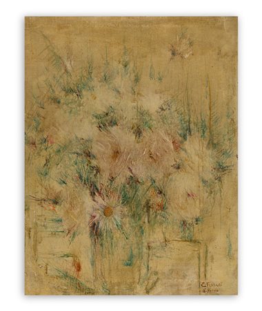 ENRICO FELISARI (1897-1981) - Bozzetto di 'Fiori', 1960