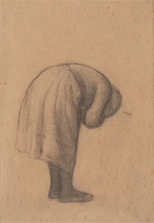 Emilio  Longoni (Barlassina di Seveso  1859-Milano 1932)  - Studio per la figura di "Alba", 1905 around