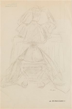 Marcello Dudovich (Trieste 1878-Milano 1962)  - Donna di spalle che si pettina, 1910