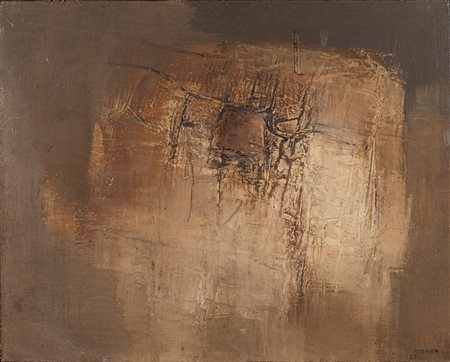 Mario Bionda (Torino 1913-Penango 1985)  - Immagine sommersa, 1961