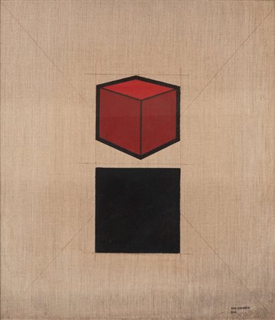 Tino Stefanoni (Lecco 1937-2017)  - Il cubo, 1974