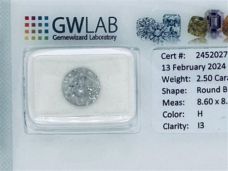 DIAMANTE 2,5 CT H - I3- C40206-12