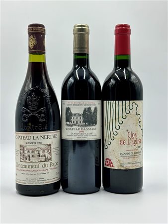  
Château La Nerthe - Château Assault - Clos De L'Eglise, 1990-1985-1998 
Francia-Varie 0,75