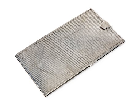 Portacarte con dedica cm 13x7,5 - gr. 130 argento 800/000