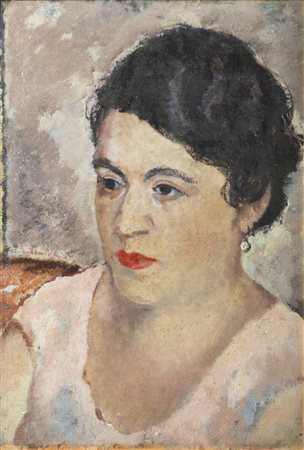 ITALO CREMONA<BR>Cozzo Lomellina (PV) 1905 - 1979 Torino<BR>"Ritratto di donna" 1932 circa