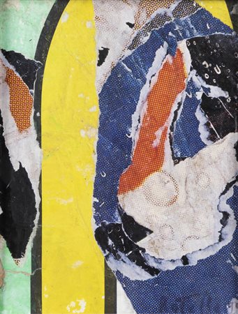 MIMMO ROTELLA<BR>Catanzaro 1918 - 2006 Milano<BR>"Senza titolo" 1990