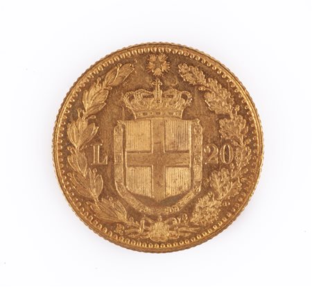 20 Lire in oro Umberto I 1882